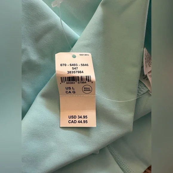 Offline Light Mint Blue Biker Shorts. - Picture 4 of 4